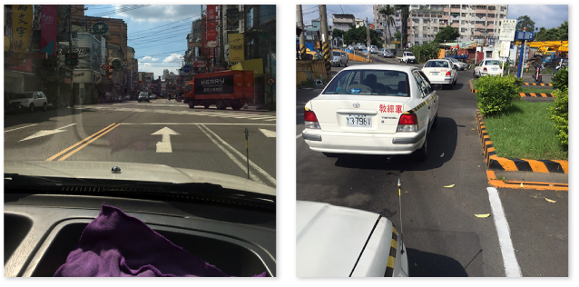 道路直行 臨時停車